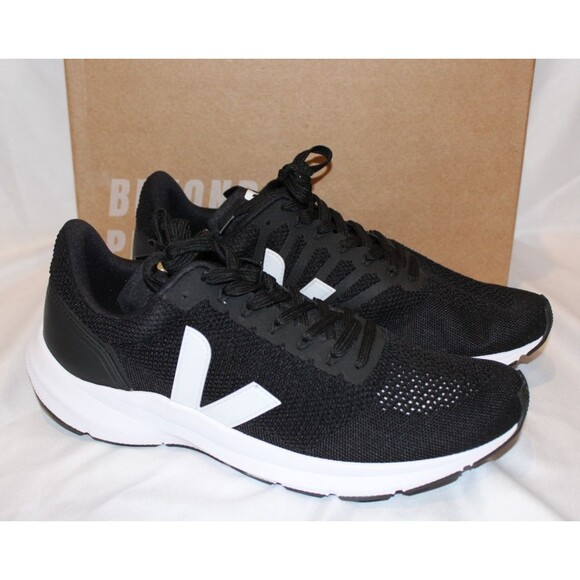 VEJA Men's Marlin V-Knit Sneakers Black Low Top Lace Up Running‎ Shoes 11.5 NIB - Picture 1 of 6